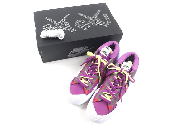 Autre Marque NIKE KAWS SACAI BLAZER LOW Sneakers Purple Dusk - vista 2