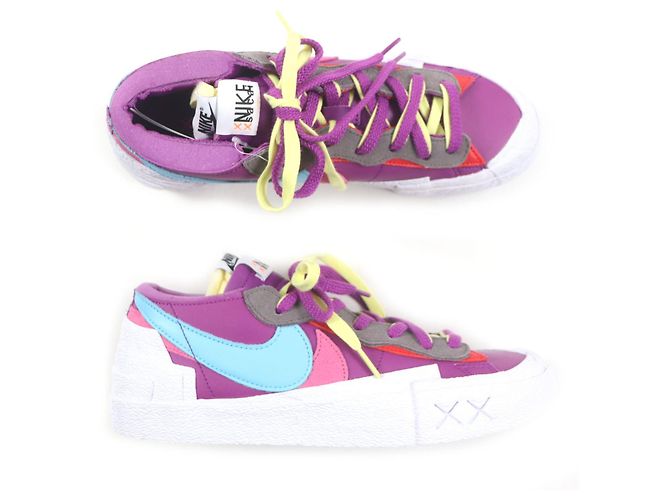 Autre Marque NIKE KAWS SACAI BLAZER LOW Sneakers Purple Dusk - vista 6