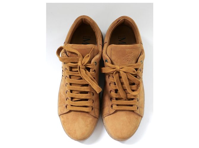 Sneakers in suede teak per tennis Mulberry Tree Marrone - vista 2