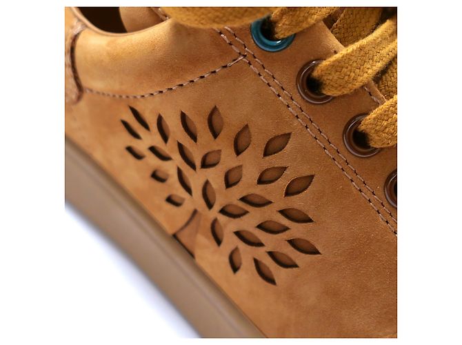 Sneakers in suede teak per tennis Mulberry Tree Marrone - vista 3