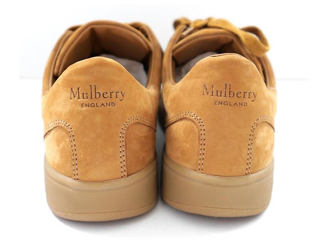 Sneakers in suede teak per tennis Mulberry Tree Marrone - vista 4