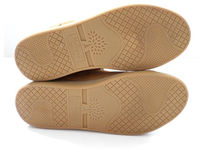 Sneakers in suede teak per tennis Mulberry Tree Marrone - vista 6