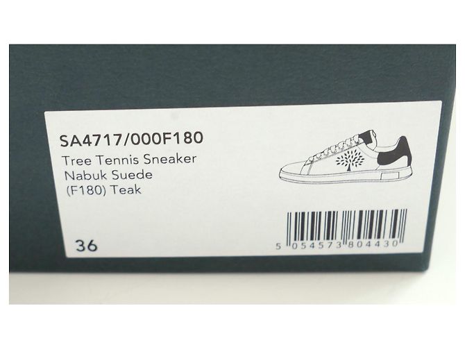 Sneakers in suede teak per tennis Mulberry Tree Marrone - vista 8