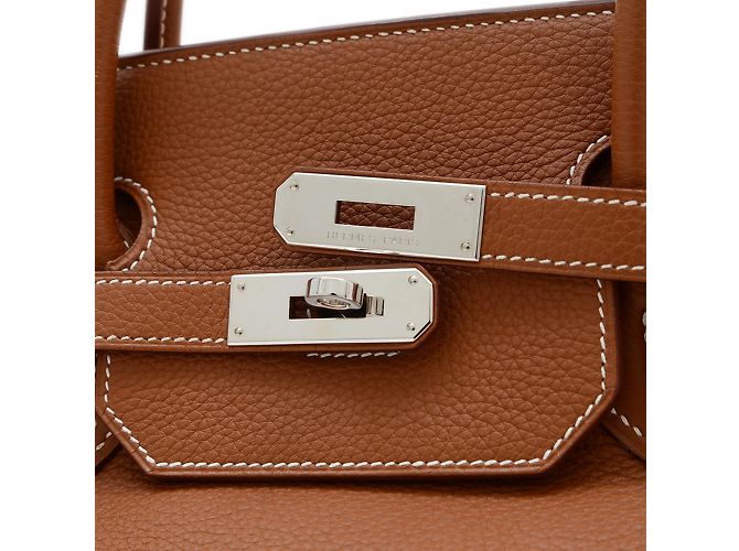 Hermès Borsa Hermes Birkin 40 in pelle Togo D'oro - vista 3