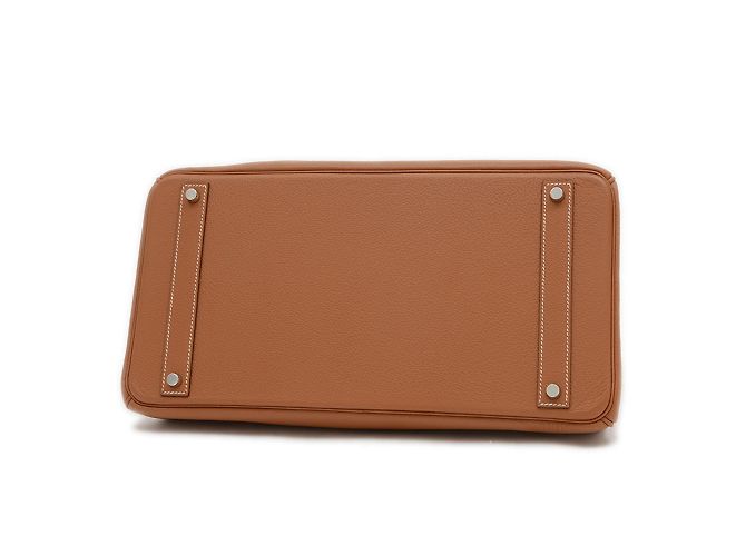 Hermès Borsa Hermes Birkin 40 in pelle Togo D'oro - vista 6
