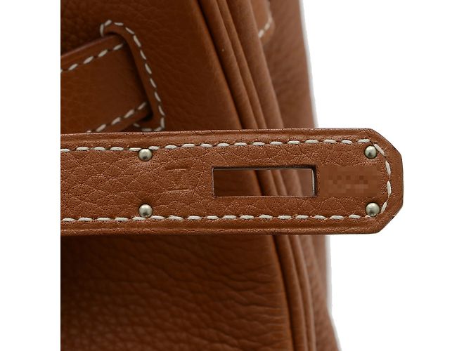 Hermès Borsa Hermes Birkin 40 in pelle Togo D'oro - vista 9