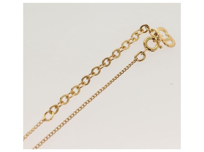 Collana Christian Dior metallo oro Auth SW953 D'oro - vista 15