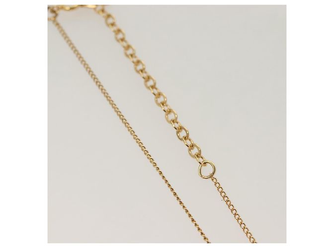 Collana Christian Dior metallo oro Auth SW953 D'oro - vista 7