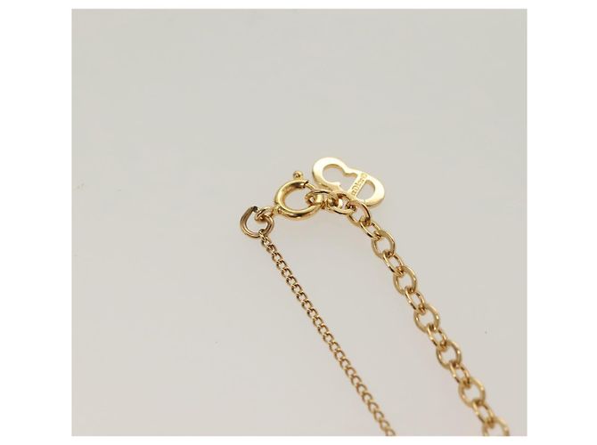 Collana Christian Dior metallo oro Auth SW953 D'oro - vista 8