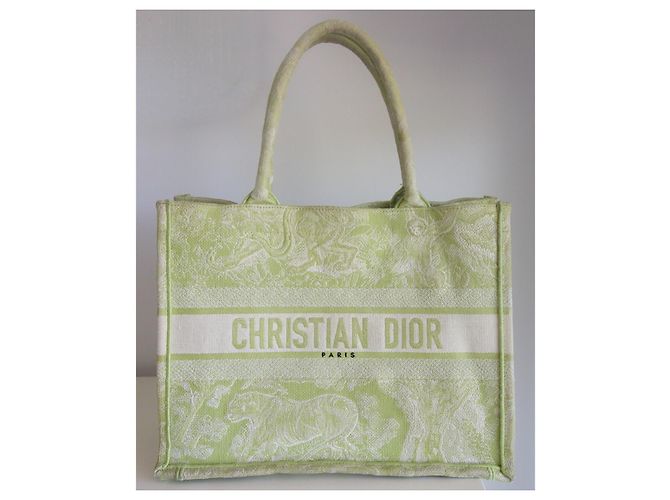Borsa Dior Book tote media verde - vista 3