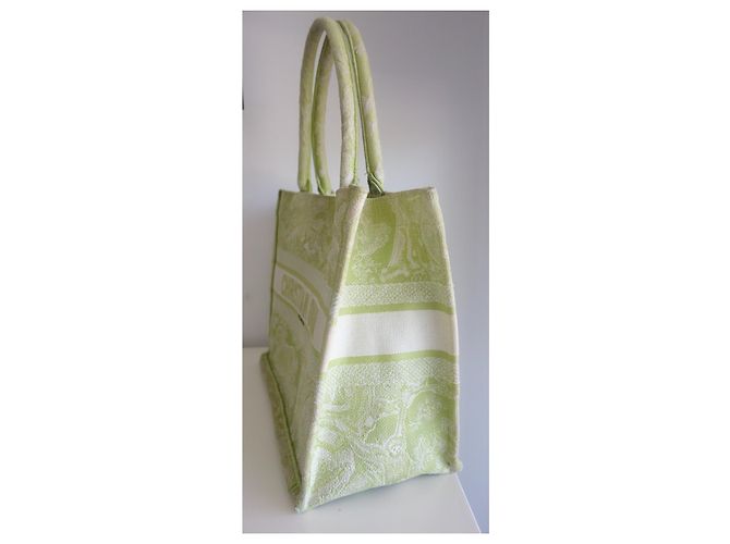 Borsa Dior Book tote media verde - vista 4