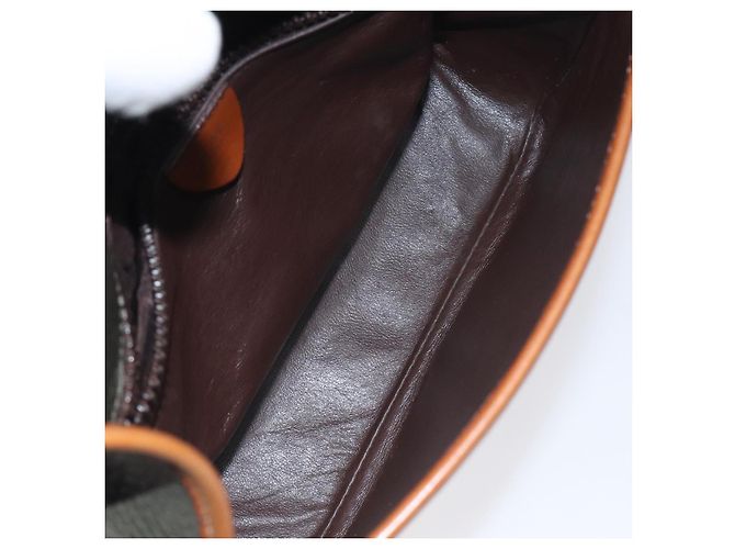 Céline Borsa a Spalla CELINE in Pelle Khaki Oro Auth yk18543 D'oro Cachi - vista 17