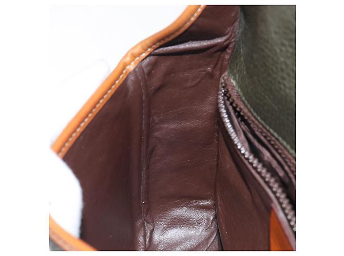 Céline Borsa a Spalla CELINE in Pelle Khaki Oro Auth yk18543 D'oro Cachi - vista 19