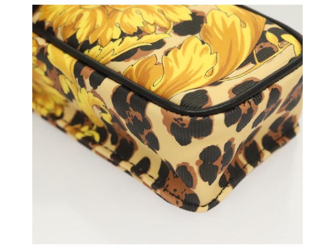 Borsa a spalla Gianni Versace in PVC pelle giallo oro Auth BA3323 D'oro - vista 10
