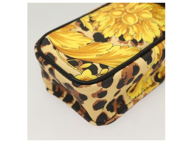 Borsa a spalla Gianni Versace in PVC pelle giallo oro Auth BA3323 D'oro - vista 11