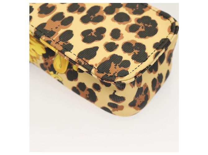 Borsa a spalla Gianni Versace in PVC pelle giallo oro Auth BA3323 D'oro - vista 12