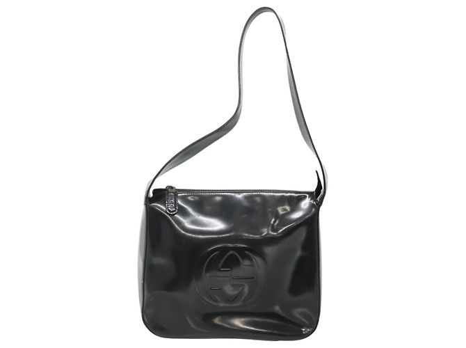 Borsa a Spalla GUCCI Smalto Nero 001 3754 1703 Auth am8759 - vista 2