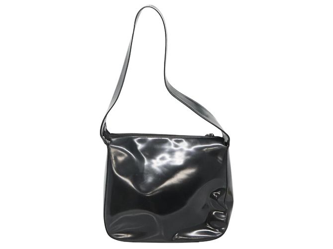Borsa a Spalla GUCCI Smalto Nero 001 3754 1703 Auth am8759 - vista 3