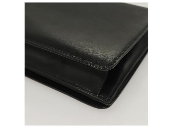Borsa a spalla BALLY Wallet Chain in pelle oro nero Auth BA3241 D'oro - vista 13