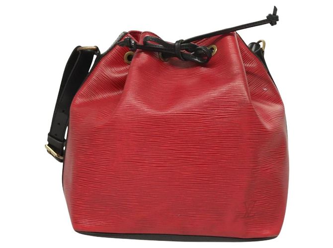 LOUIS VUITTON Epi Petit Noe Borsa a Spalla Rossa M44107 LV Auth BA3298 Rosso - vista 13