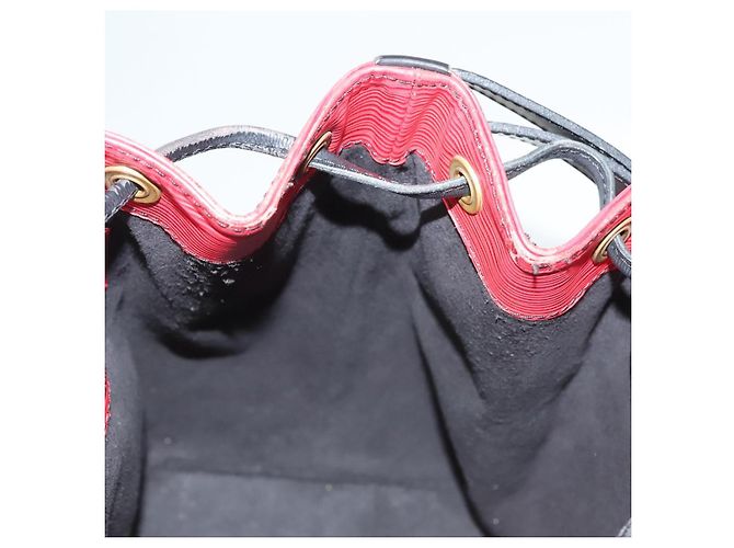 LOUIS VUITTON Epi Petit Noe Borsa a Spalla Rossa M44107 LV Auth BA3298 Rosso - vista 18