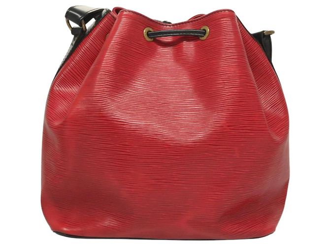 LOUIS VUITTON Epi Petit Noe Borsa a Spalla Rossa M44107 LV Auth BA3298 Rosso - vista 2