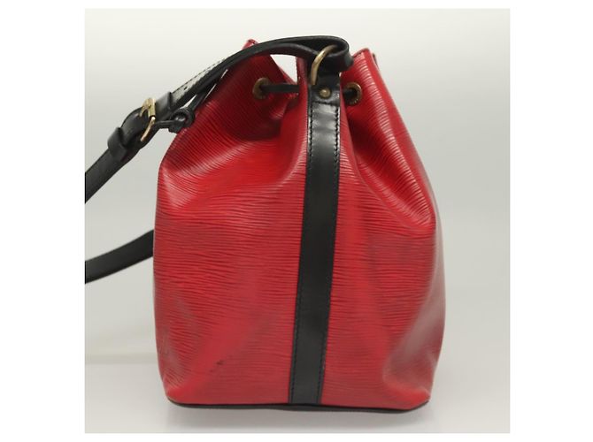 LOUIS VUITTON Epi Petit Noe Borsa a Spalla Rossa M44107 LV Auth BA3298 Rosso - vista 3