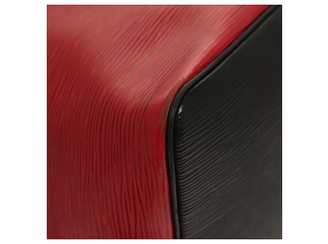 LOUIS VUITTON Epi Petit Noe Borsa a Spalla Rossa M44107 LV Auth BA3298 Rosso - vista 9