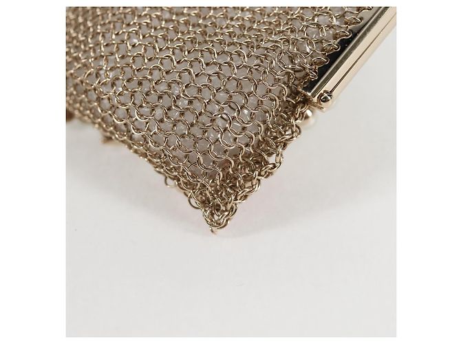 CHANEL Camelia COCO Marchio Borsa a Catena in metallo Oro AP2890 CC Auth 126238SM D'oro - vista 13