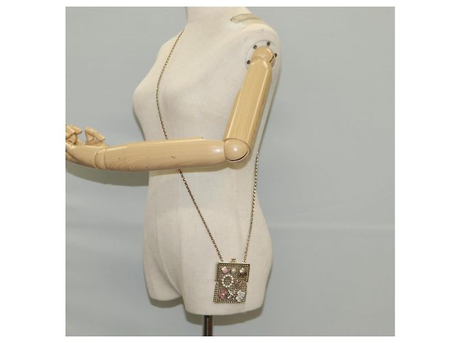 CHANEL Camelia COCO Marchio Borsa a Catena in metallo Oro AP2890 CC Auth 126238SM D'oro - vista 21
