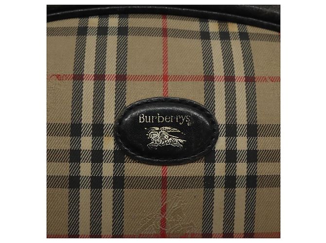 Autre Marque Borsa a spalla Burberrys Nova Check in tela beige Auth BA3623 - vista 14