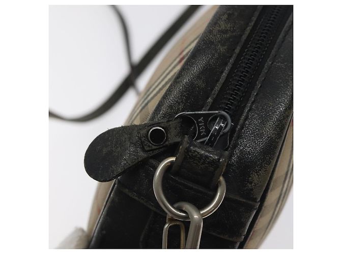 Autre Marque Borsa a spalla Burberrys Nova Check in tela beige Auth BA3623 - vista 15