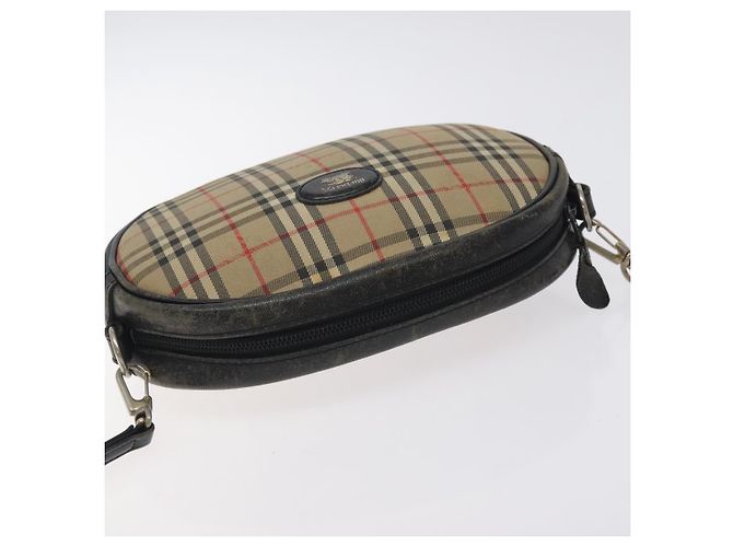 Autre Marque Borsa a spalla Burberrys Nova Check in tela beige Auth BA3623 - vista 6
