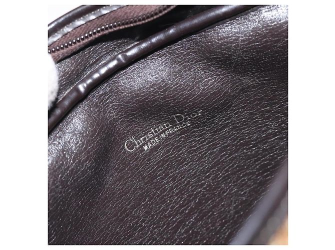Borsa a spalla in tela Trotter Christian Dior marrone oro Auth SW985 D'oro - vista 18