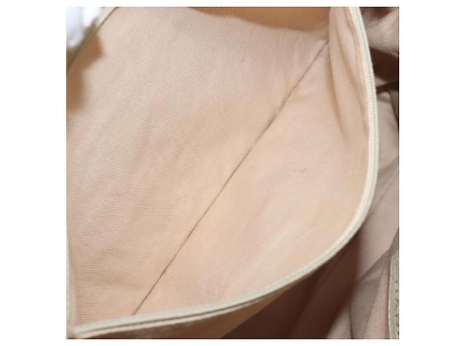 CHANEL Borsa Tote Camelia Pelle di Pecora Beige Oro CC Auth 130498 D'oro - vista 19