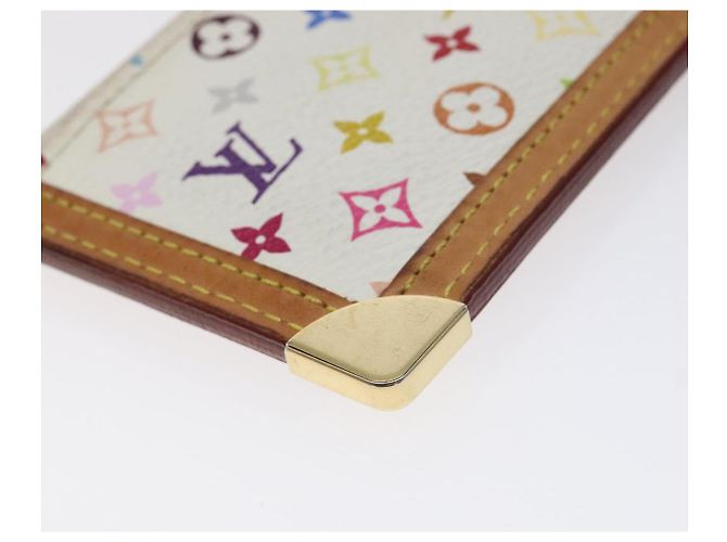 LOUIS VUITTON Pochette Cles Monograma Multicolor Bolsa Branca M92655 Auth 130593 Branco - vista 16