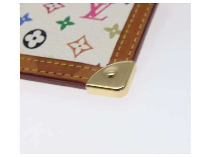 LOUIS VUITTON Pochette Cles Monograma Multicolor Bolsa Branca M92655 Auth 130593 Branco - vista 7