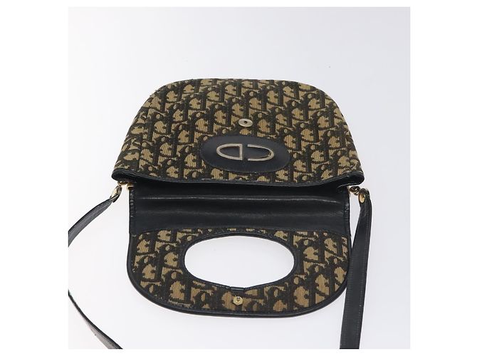 Borsa a spalla in tela Trotter Christian Dior blu Auth 130891 Blu navy - vista 15