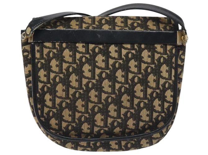 Borsa a spalla in tela Trotter Christian Dior blu Auth 130891 Blu navy - vista 3