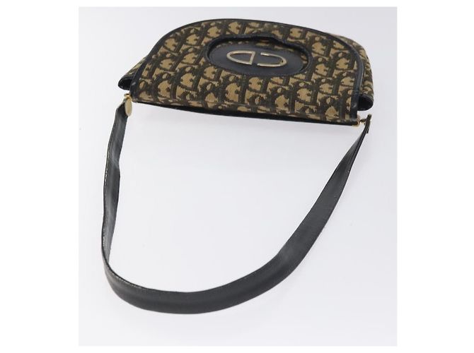Borsa a spalla in tela Trotter Christian Dior blu Auth 130891 Blu navy - vista 7