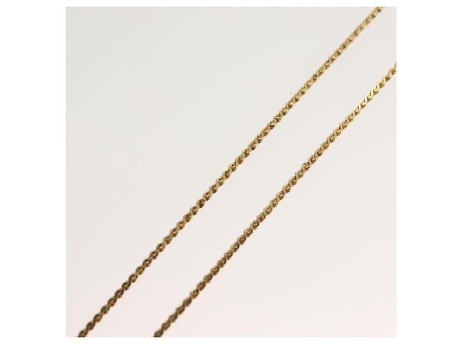 Collar Christian Dior metal dorado Auth SW954 - vista 12