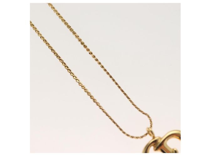 Collar Christian Dior metal dorado Auth SW954 - vista 4