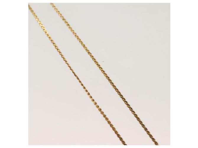 Collar Christian Dior metal dorado Auth SW954 - vista 5