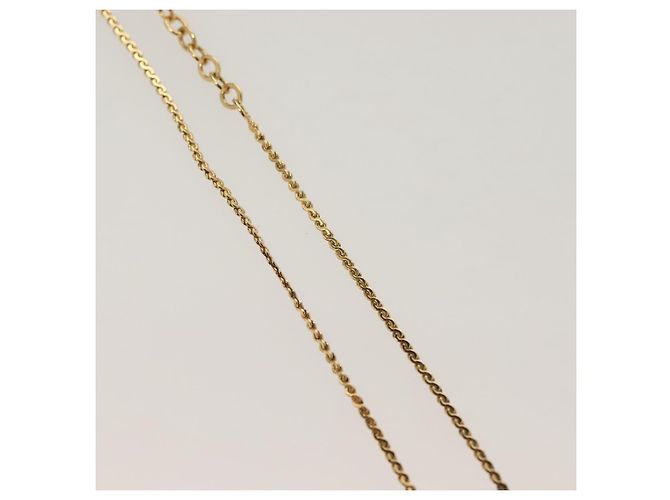 Collar Christian Dior metal dorado Auth SW954 - vista 6
