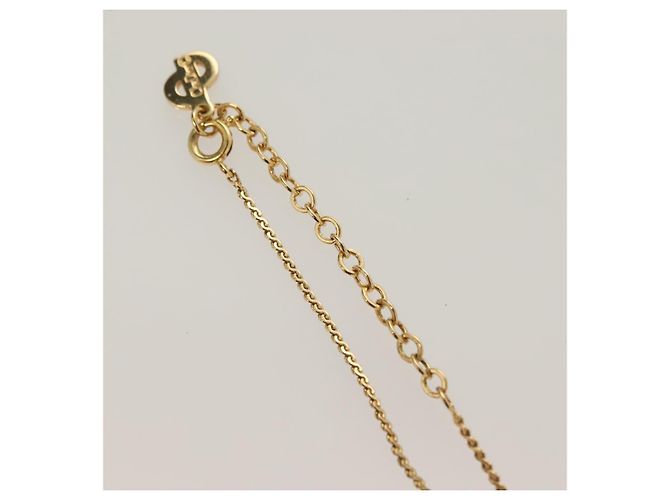 Collar Christian Dior metal dorado Auth SW954 - vista 7