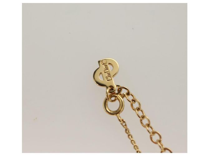 Collar Christian Dior metal dorado Auth SW954 - vista 8