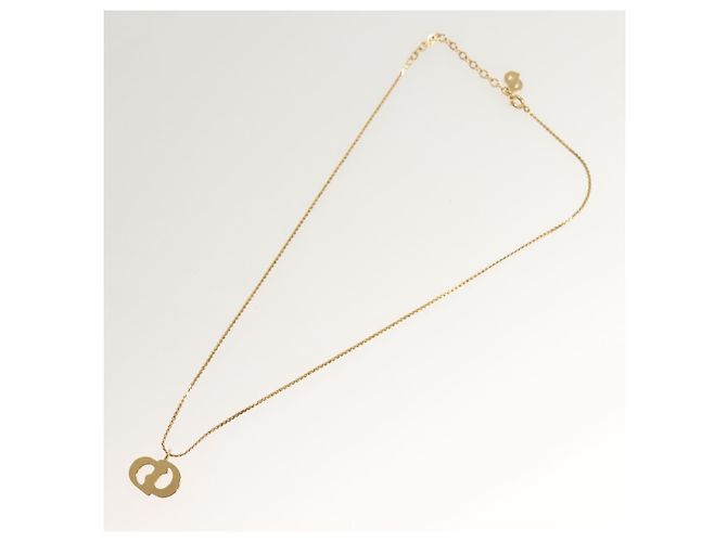 Collar Christian Dior metal dorado Auth SW954 - vista 9