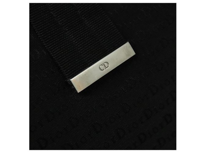 Borsa a mano Christian Dior in tela nera e argento autentica bs27195 Nero - vista 14