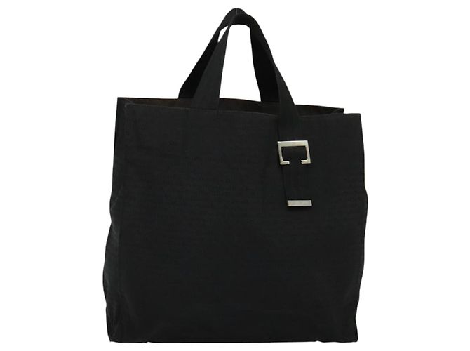 Borsa a mano Christian Dior in tela nera e argento autentica bs27195 Nero - vista 2