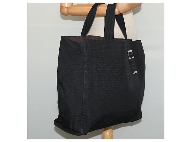 Borsa a mano Christian Dior in tela nera e argento autentica bs27195 Nero - vista 20